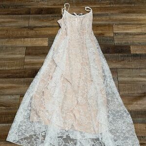 Lace Overlay Dress